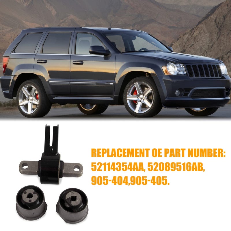 RANSOTO Front Differential Mount with Bushing Bracket Compatible with 2005 2006 2007 2008 2009 2010 Jeep Grand Cherokee Commander Replaces 52114354AA 52089516AB - Image 5